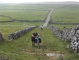 Starting the track over Malham Moor that will take us to Mastiles Lane, just 5.0 miles into the ride